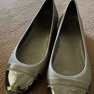 Womens Crocs Ballet Flats Black Size 9